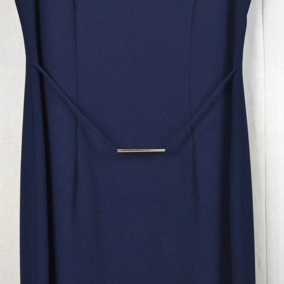 David Warren Office siren Dress SIZE 6 navy blue - Picture 3 of 10